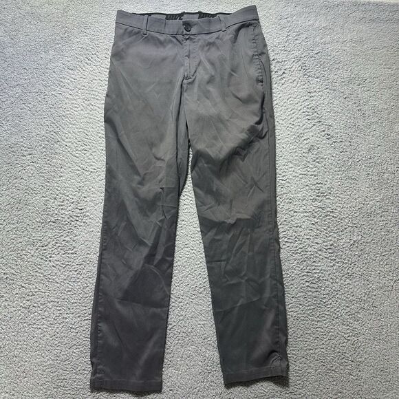 Nike Pants Mens 30x30 Grey‎ Golf Flat Front Casual Performance Flex Standard Fit - Picture 1 of 10
